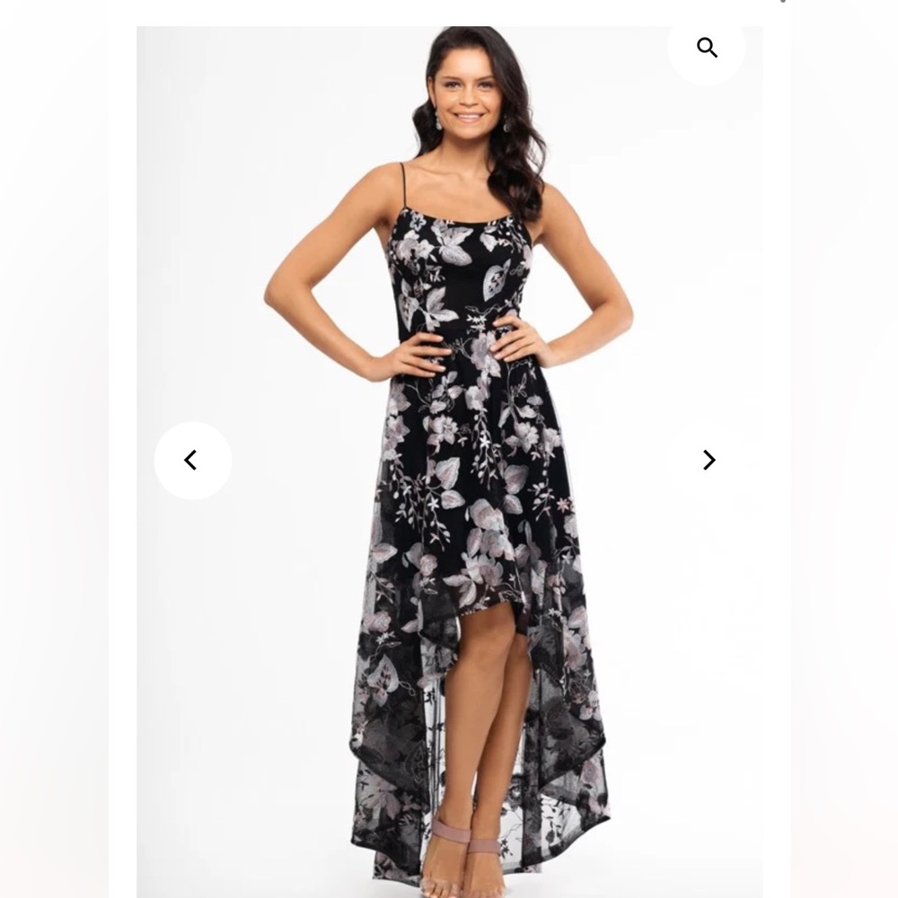 Xscape Women's Embroidered High-Low dress size 8